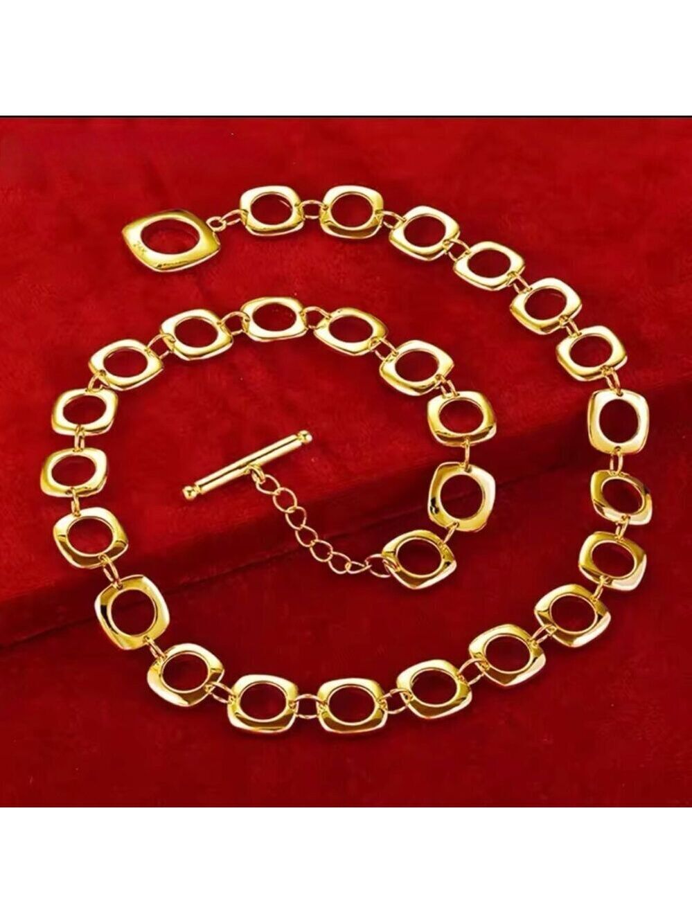 New with Tags Boutique Gold Tone Oval Link Necklace – 16-17 Inches